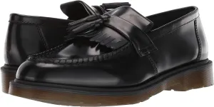 Adrian Smooth Leather Tassel Loafers Dr. Martens Black Polished Smooth