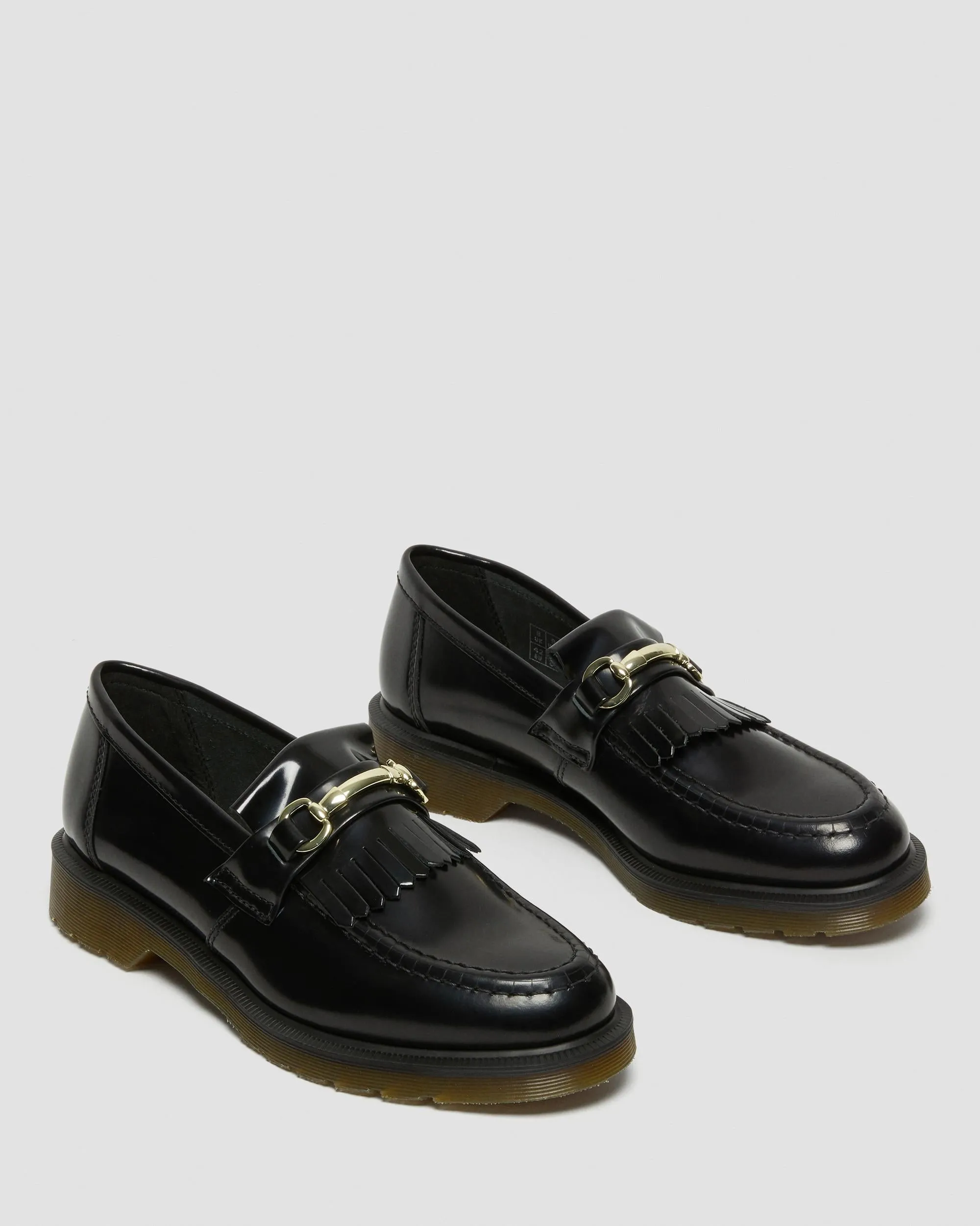 Adrian Snaffle Dr. Sleek Leather Kiltie Loafers. Martens