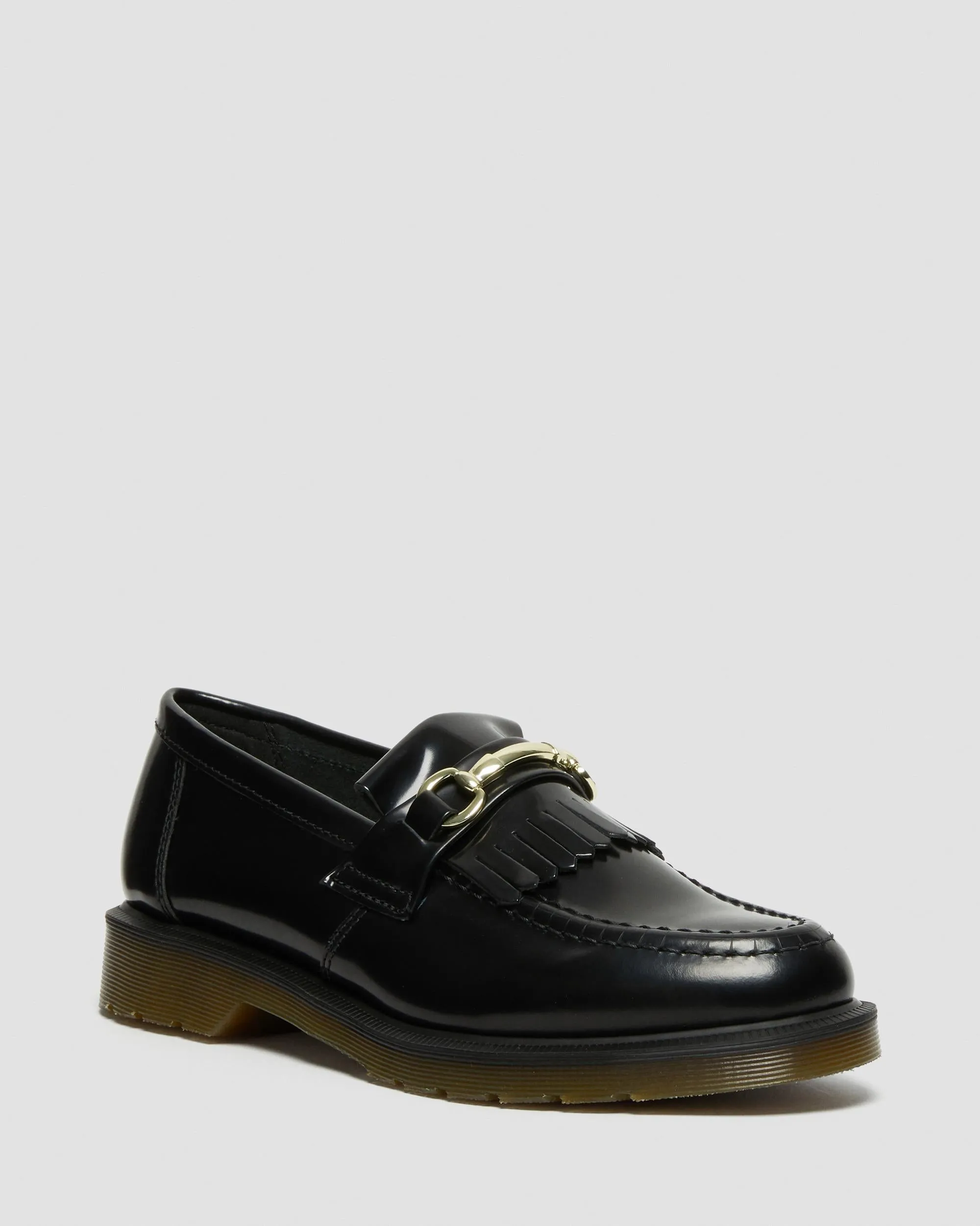 Adrian Snaffle Dr. Sleek Leather Kiltie Loafers. Martens