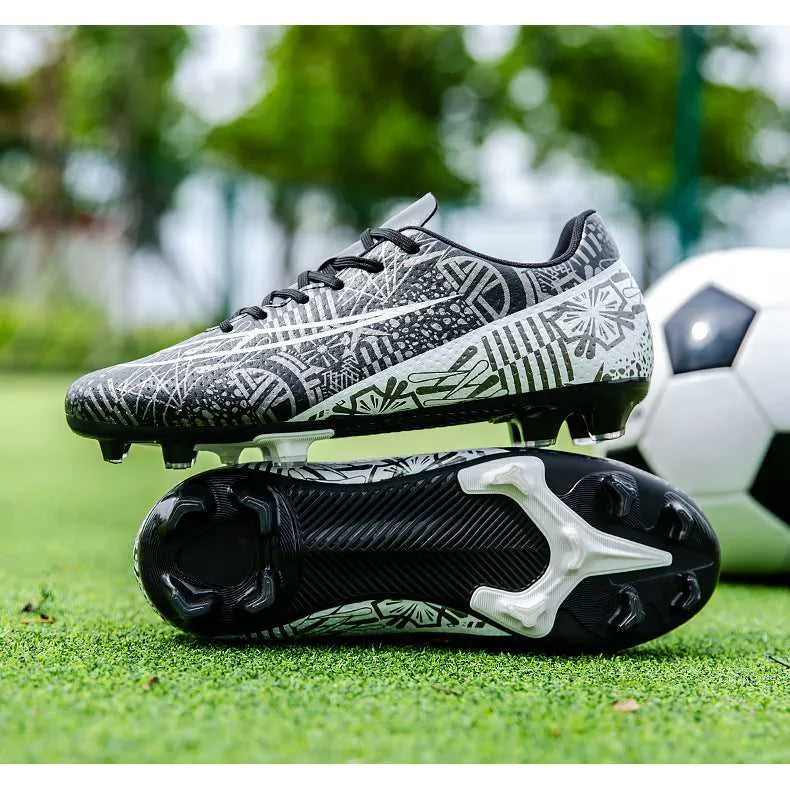 Adult and Kids' Low-Top Soccer Cleats for Training, Large Sizes