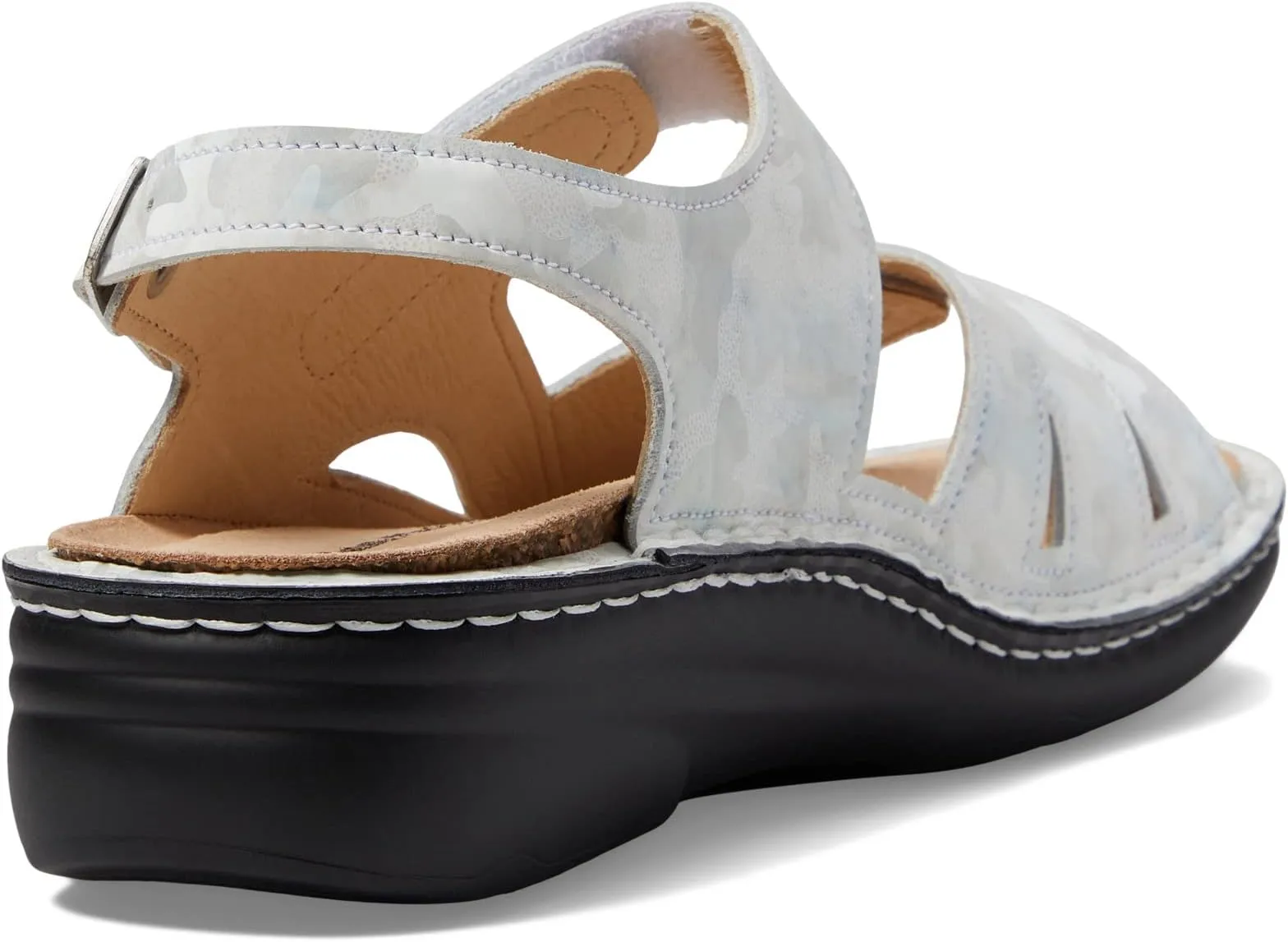 Barbuda Finn Comfort Flat Sandals in Mavi Diva