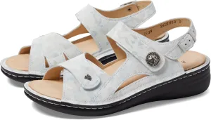 Barbuda Finn Comfort Flat Sandals in Mavi Diva