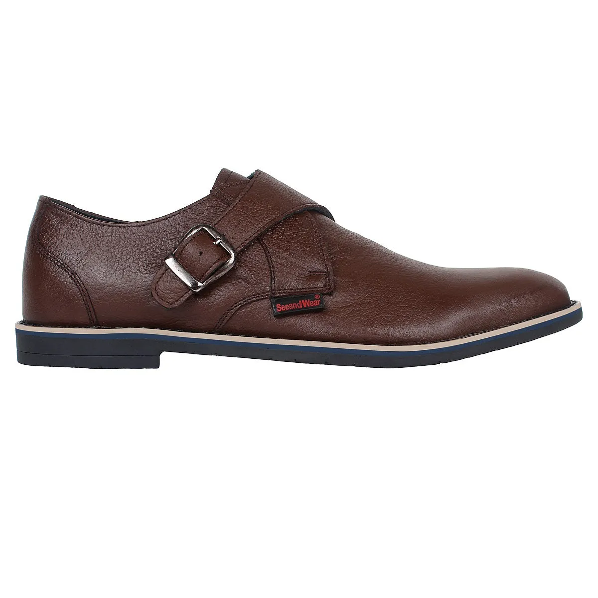 Brown Monk Strap Shoes -Defective