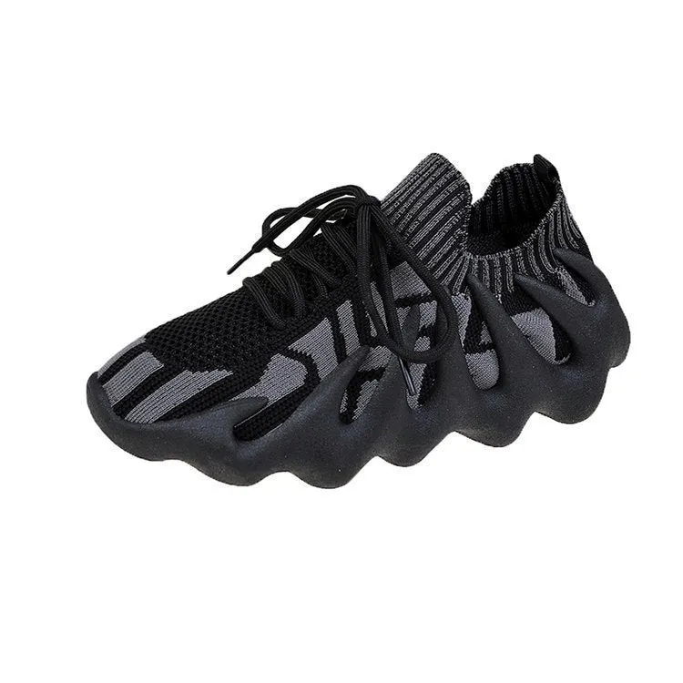 Casual Fly Woven Mesh Breathable Volcanic Socks Shoes Trend Running Sneakers