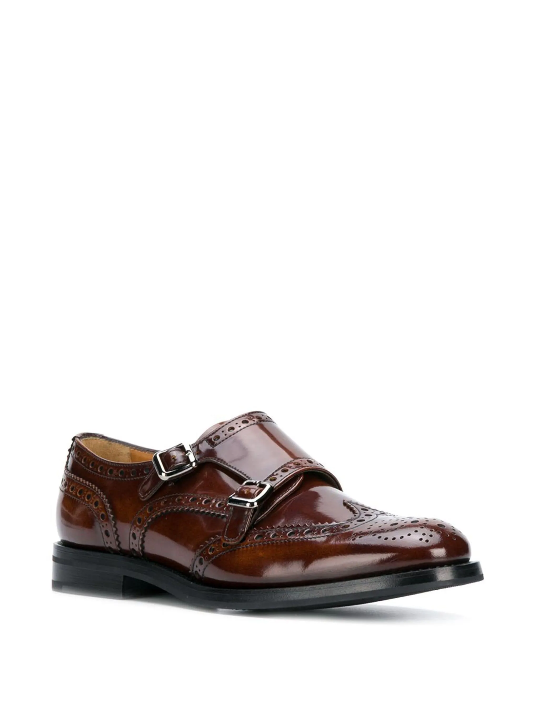 CHURCH'S - Women Lanar Polished Fumè Monk Brogue