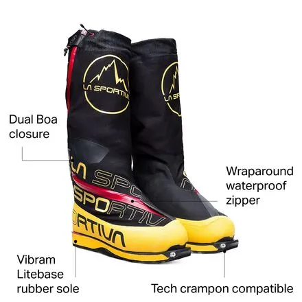 Climbing boots Olympus Mons Cube men's La Sportiva, yellow/black