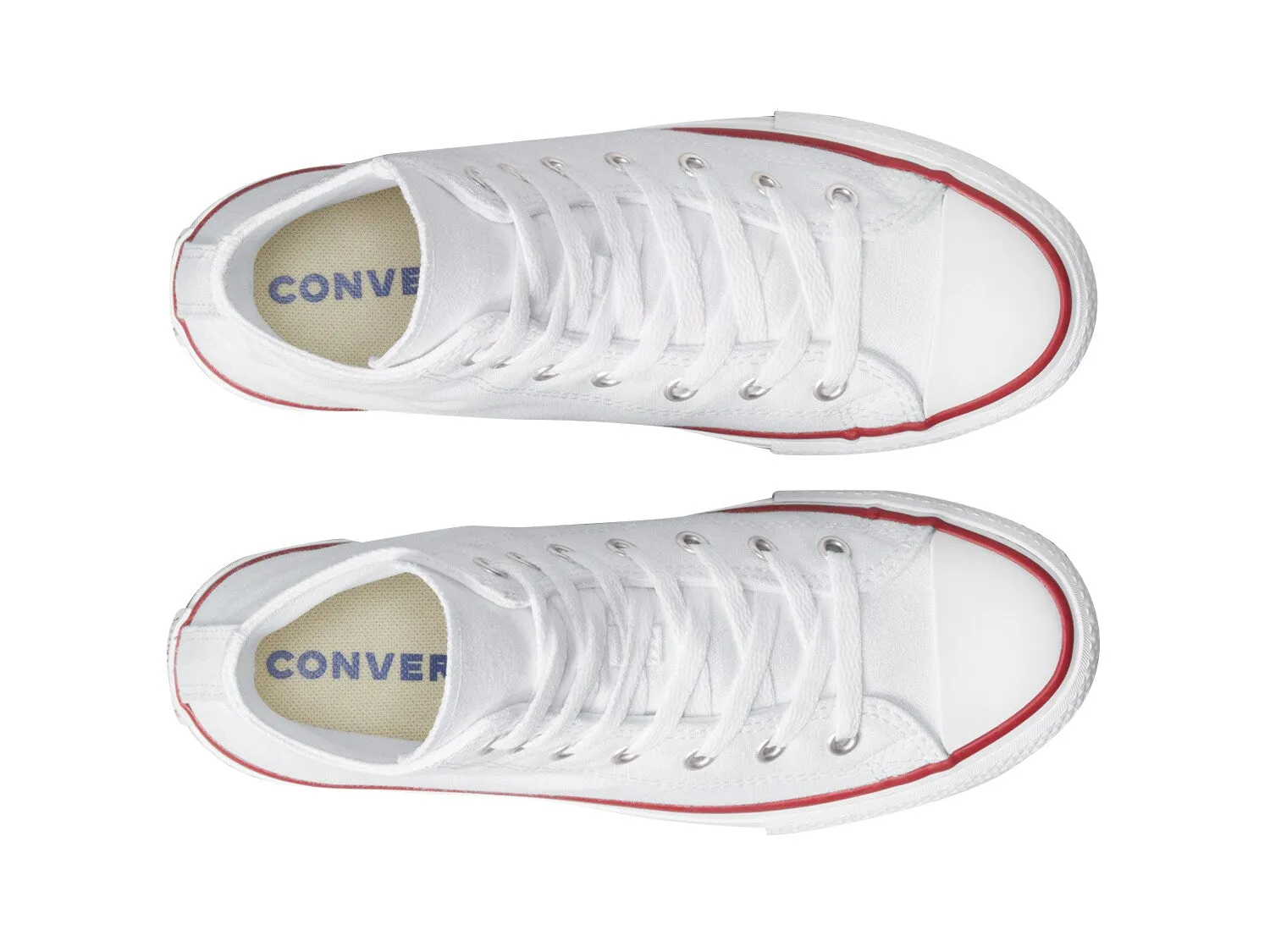 Converse Chuck Taylor All Star high platform sneakers, white