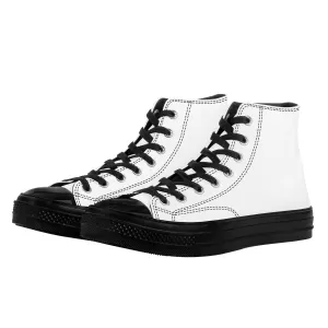 Custom High Top Canvas Shoes -Black SF D71