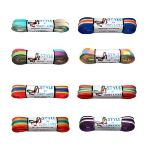 Derby Laces Style Rainbow Laces 96" (244cm)