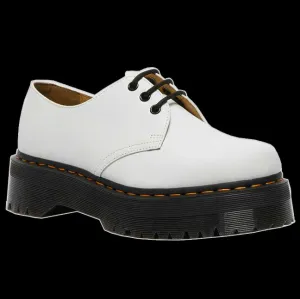 Dr Martens - 1461 White Smooth Leather Platform Shoes