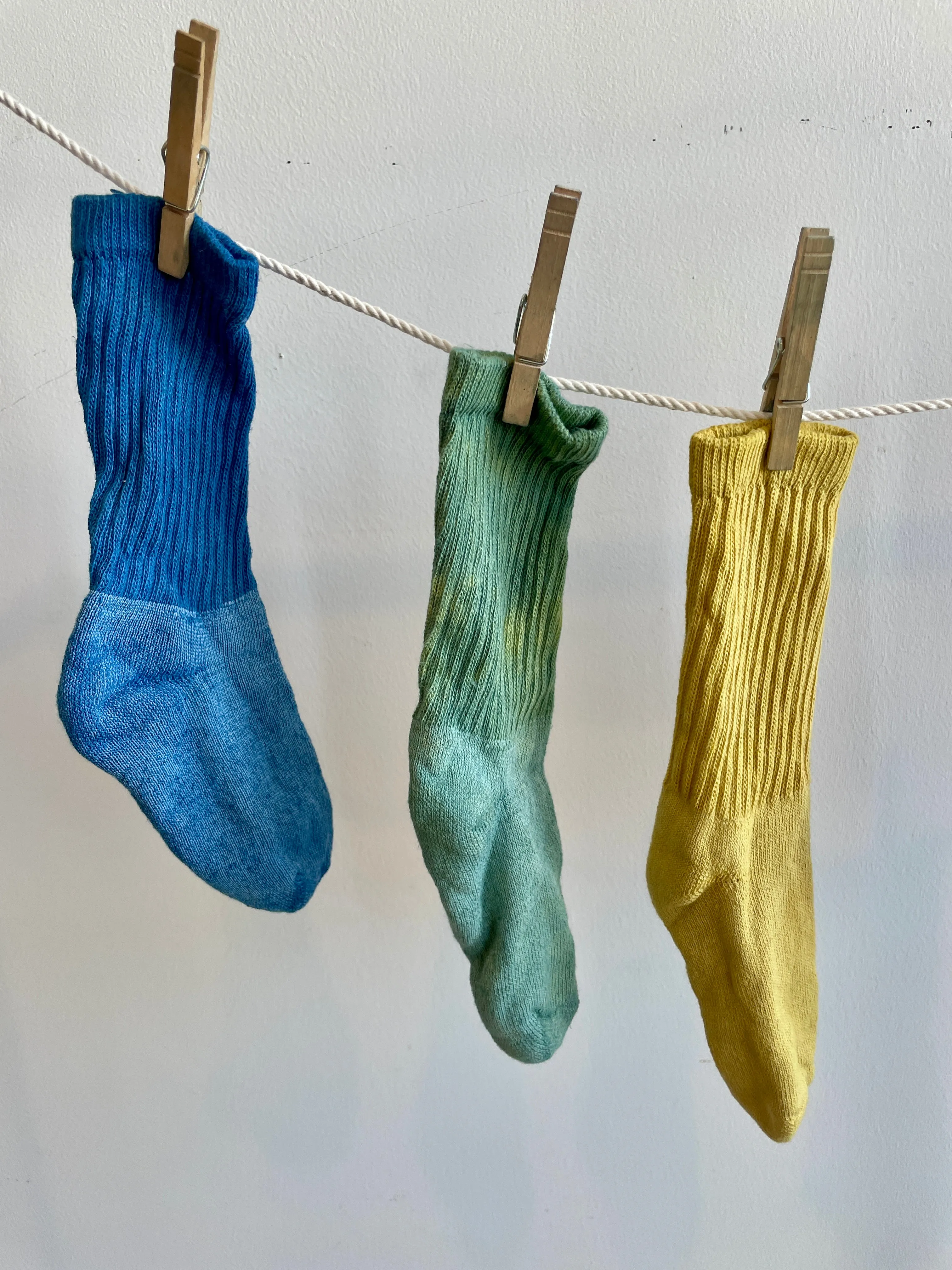 Green Organic Cotton Plant Dyed Socks