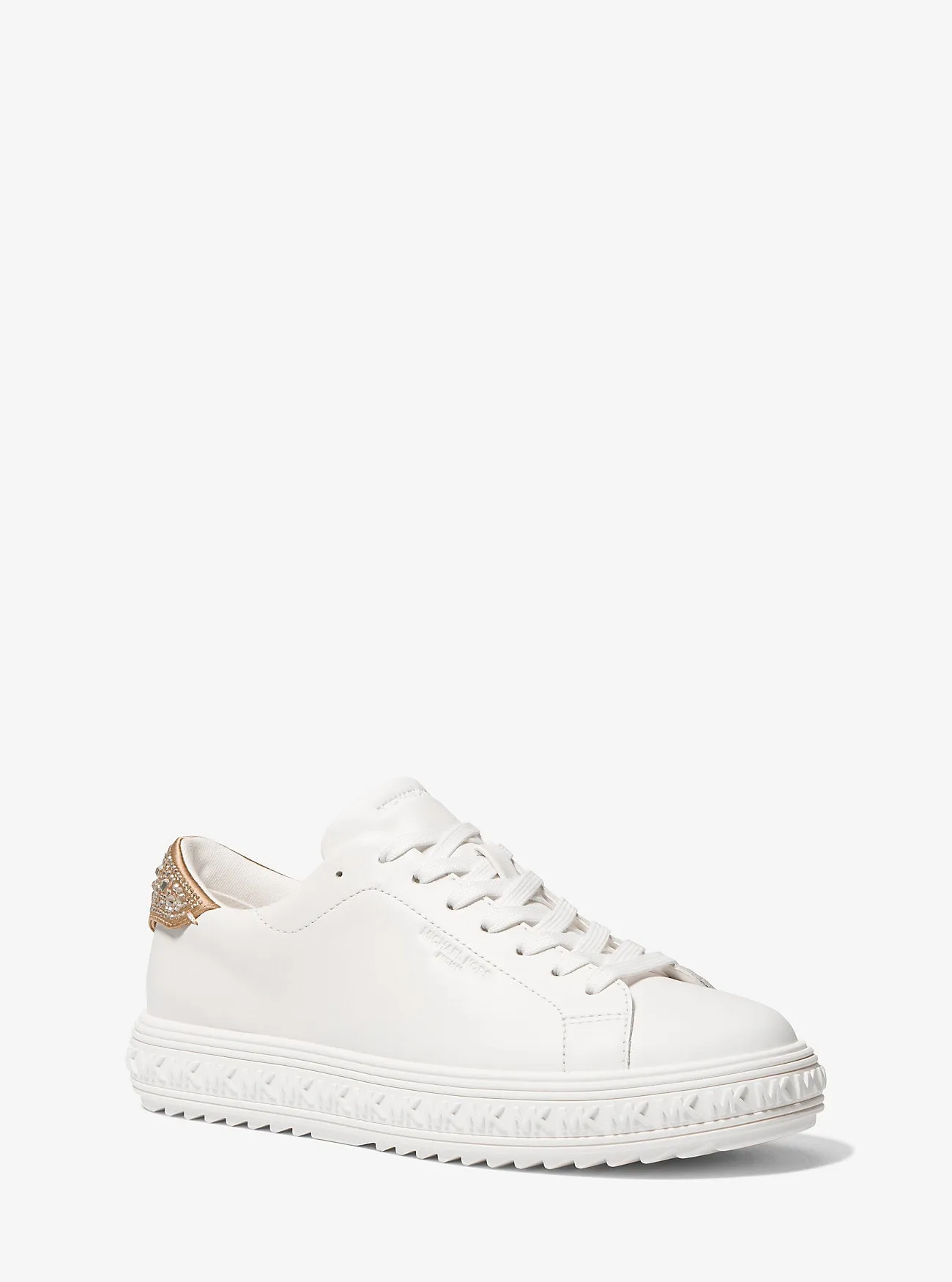 Grove leather sneakers with Michael Kors embellishment