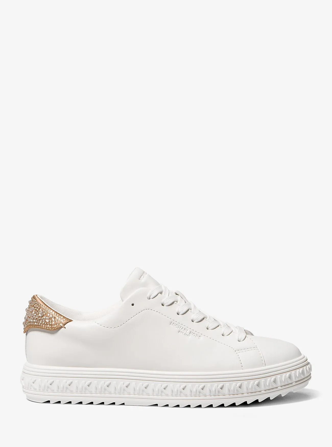 Grove leather sneakers with Michael Kors embellishment