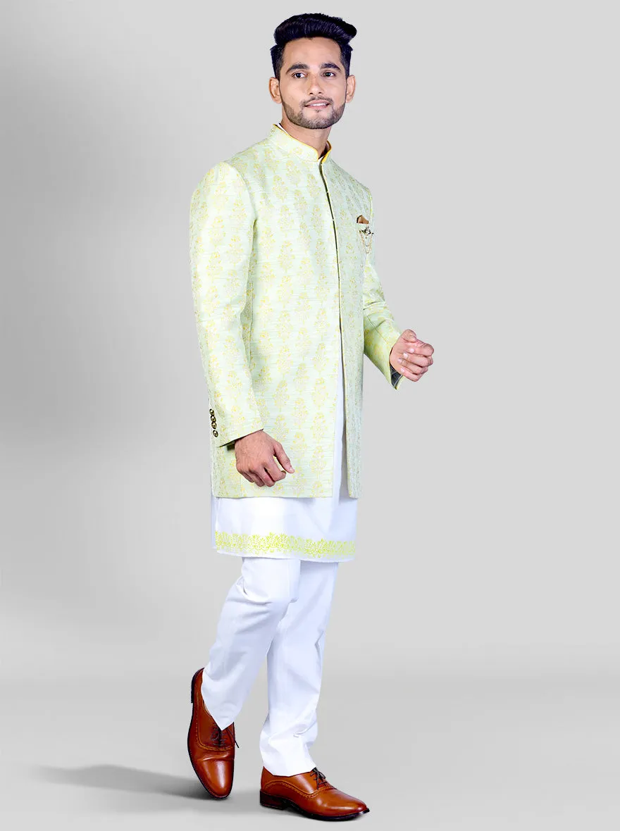 Light Pistachio Jodhpuri Suit | Azania