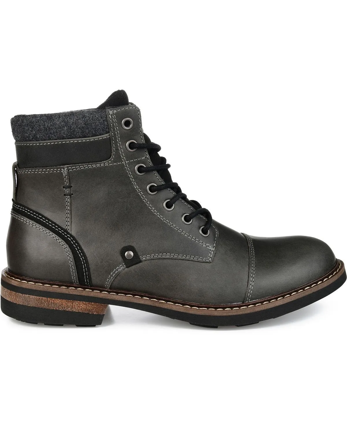 Men's ankle boots yukon cap toe Territory, gray