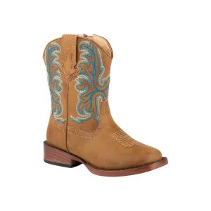 Roper Footwear Boy's Tan Faux Leather All Over Boot