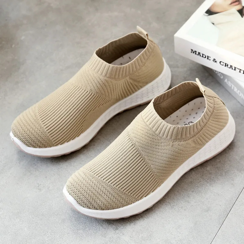 Women's Flying Woven Shoes Breathable Lightweight Mesh Surface