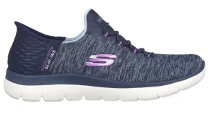 WOMEN'S SKECHERS SLIP-INS: SUMMITS DAZZLING HAZE / NAVY / PURPLE